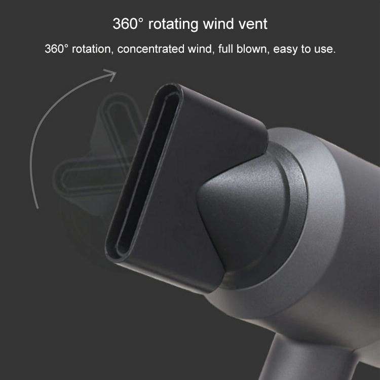 High-power 2000W Anionic Cold Hot Air Constant Temperature Hair Dryer, UK Plug(Red + Grey)
