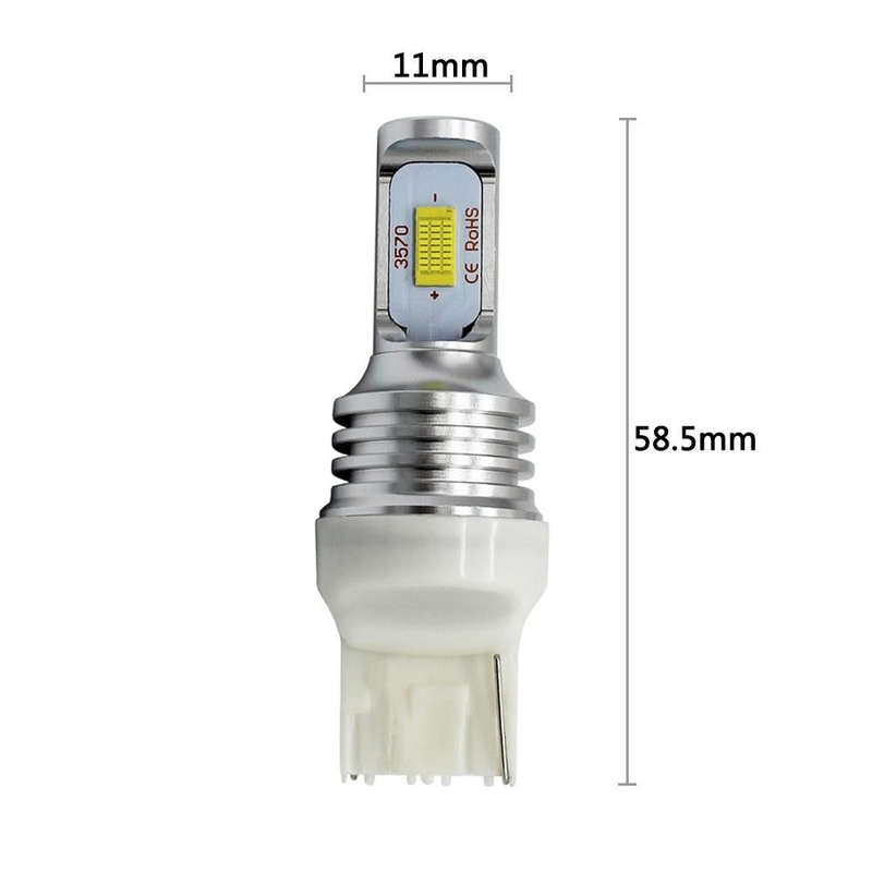 2 PCS T20/7440 72W 1000LM 6000-6500K Bright White Light Car Turn Backup LED Bulbs Reversing Light...