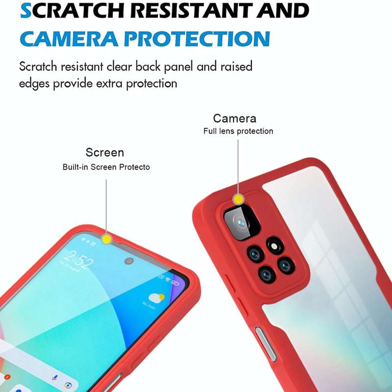 For Xiaomi Redmi 10 Acrylic + TPU 360 Degrees Full Coverage Phone Case(Purple)