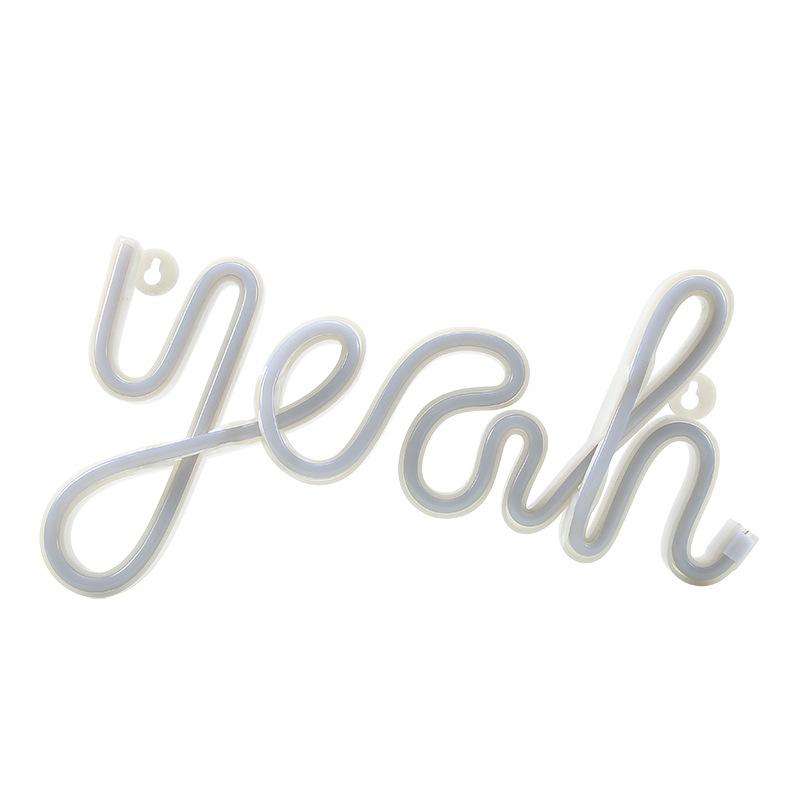 LED Yeah Neon Lights Bedroom Decoration Night Light(Warm Light)