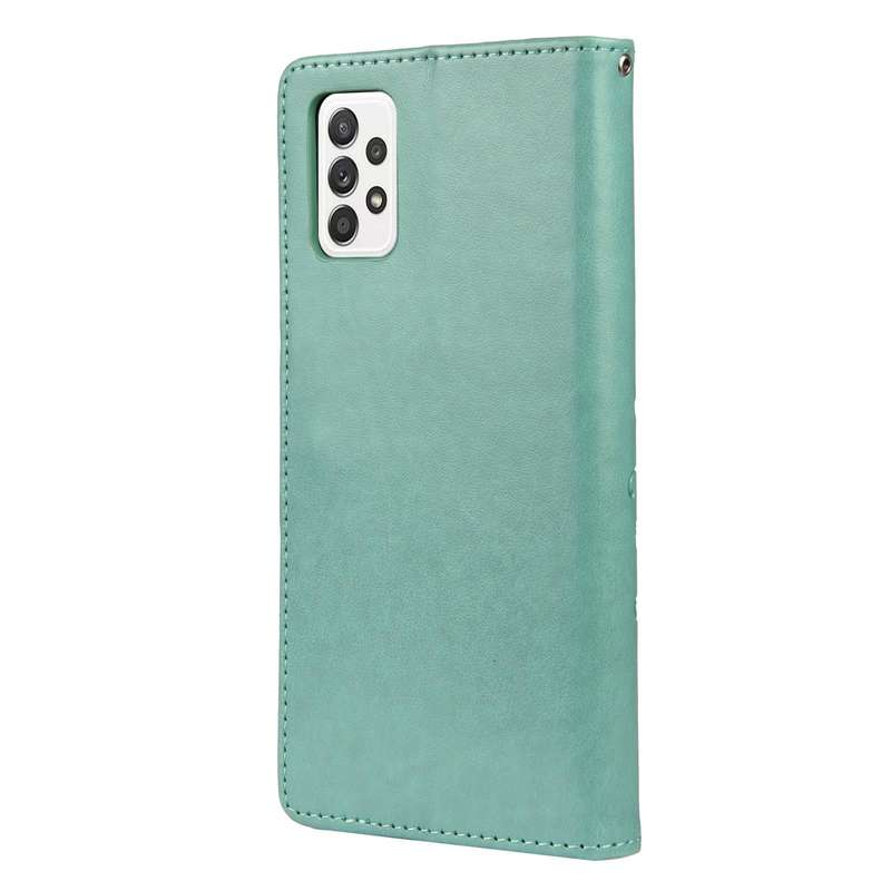 For Samsung Galaxy A33 5G Butterfly Flower Pattern Horizontal Flip Leather Phone Case with Card S...