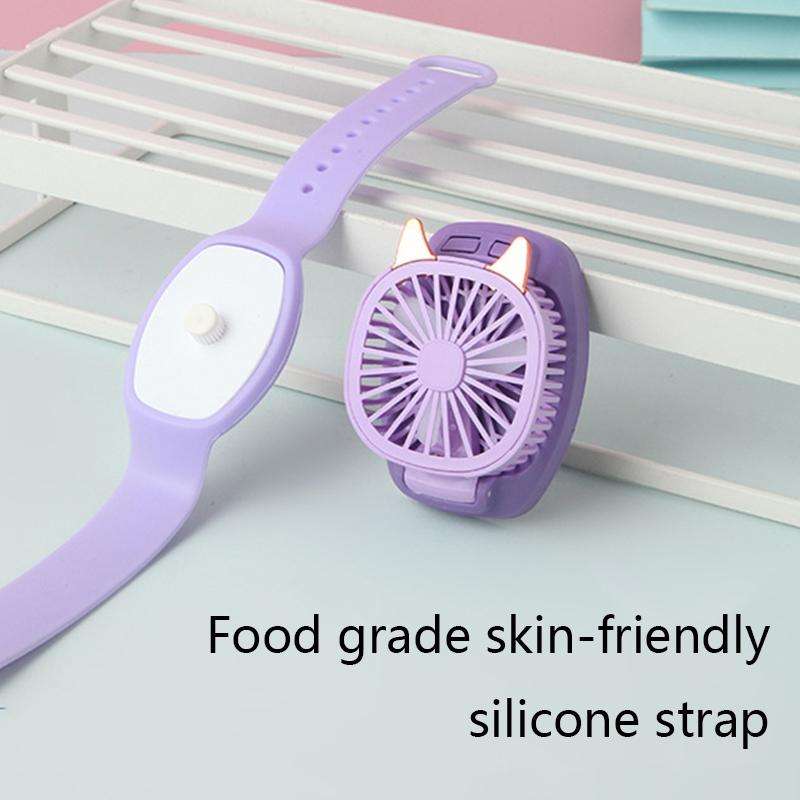Watch Handheld Mini Fan(Purple)