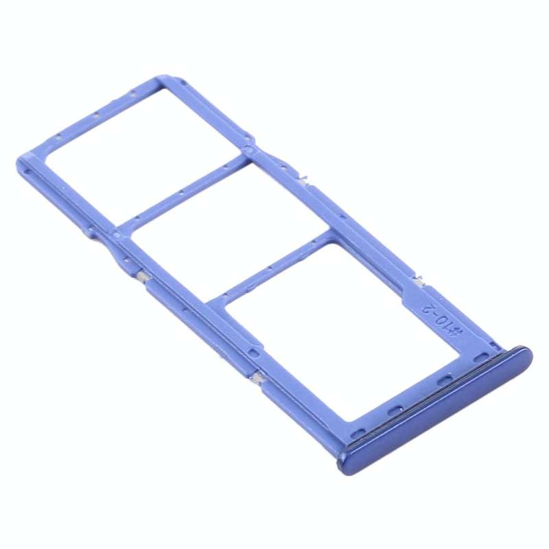 For Samsung Galaxy A21s SIM Card Tray + SIM Card Tray + Micro SD Card Tray (Blue)
