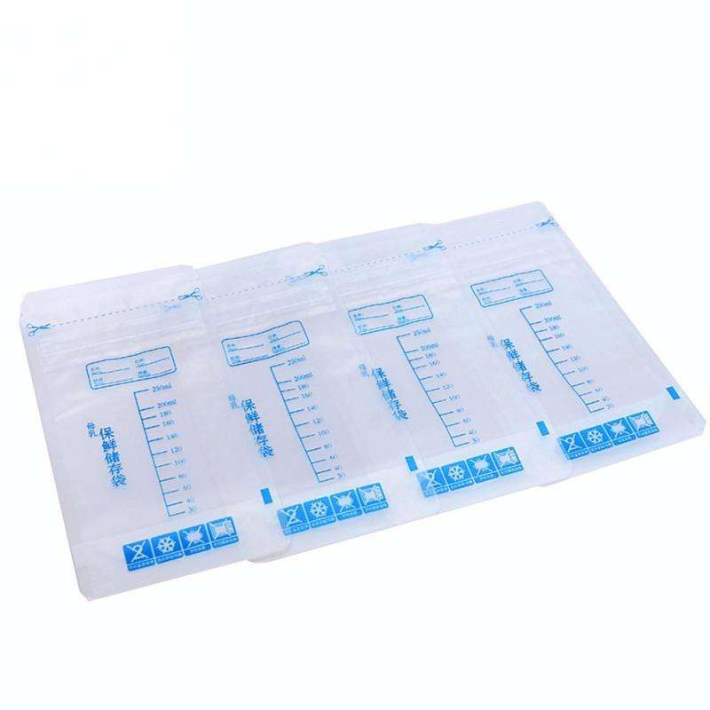 30 PCS 250ml Milk Storage Bag Fresh Breast Milk Storage Bag(Transparent)