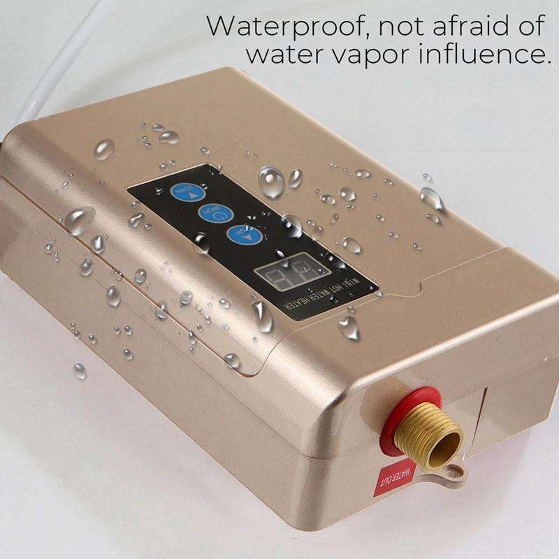 AU Plug 4000W Electric Water Heater With Remote Control Adjustable Temperate(White)
