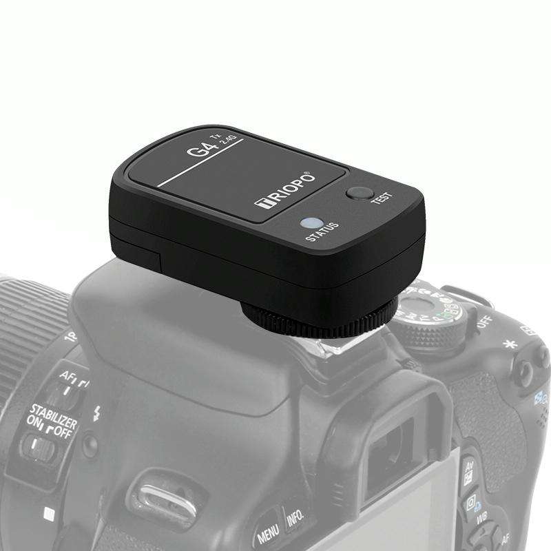 TRIOPO G4 2.4G Wireless Flash Speedlite Trigger with Hot Shoe (Black)