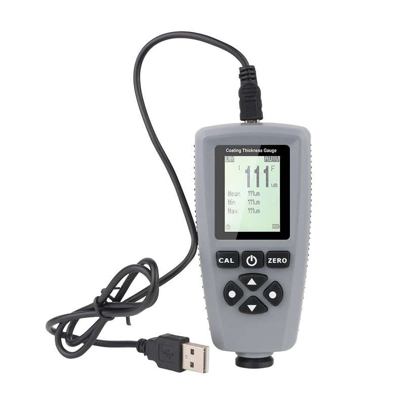 RZEC770 LCD Display Coating Paint Thickness Gauge Meter Tools (Grey)