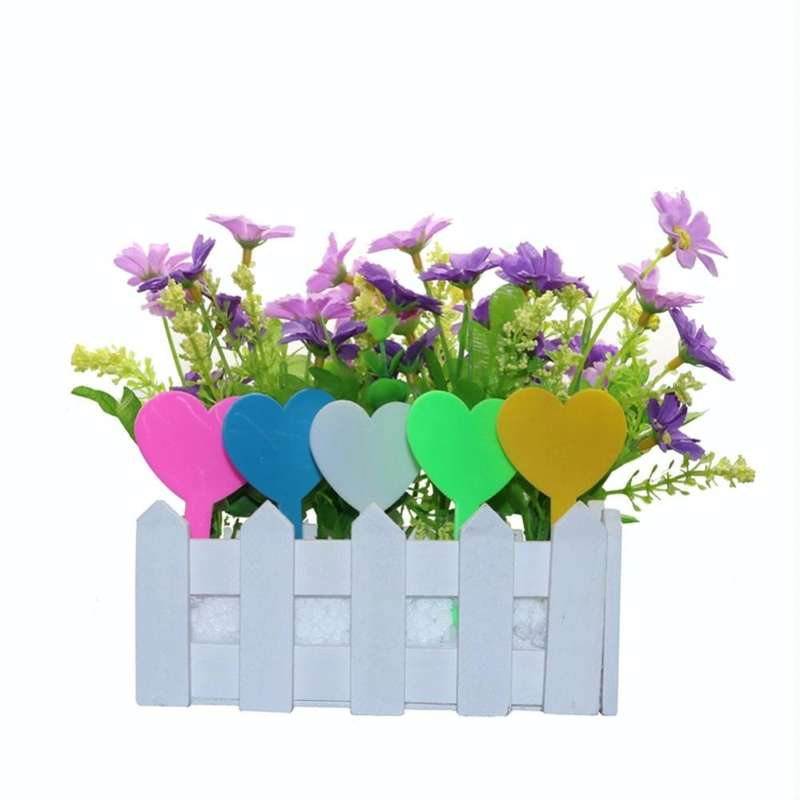 100 PCS Gardening Plant Pot Decoration Love Label Garden Seedling Potted Flower Plant Mark(White)