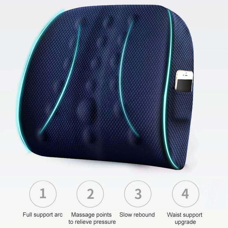 Lumbar Cushion Office Maternity Seat Cushion Car Lumbar Memory Foam Lumbar Pillow,Style: Standard...