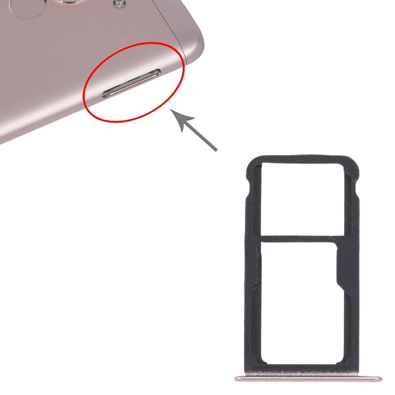 SIM Card Tray + SIM Card Tray / Micro SD Card Tray for Honor Play 6 (Pink)