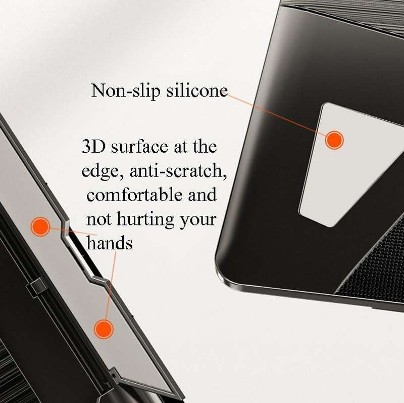 N5 Laptop Stand Portable Double-Layer Multi-Gear Adjustment Heightening Folding Plastic Heat Diss...