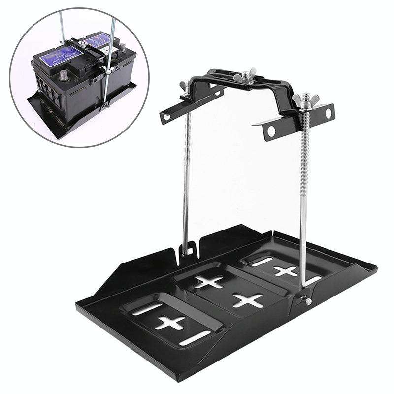 Car Universal Battery Bracket Adjustable Battery Fixed Holder + Base Tray, Size:28.5cm Base + 19c...