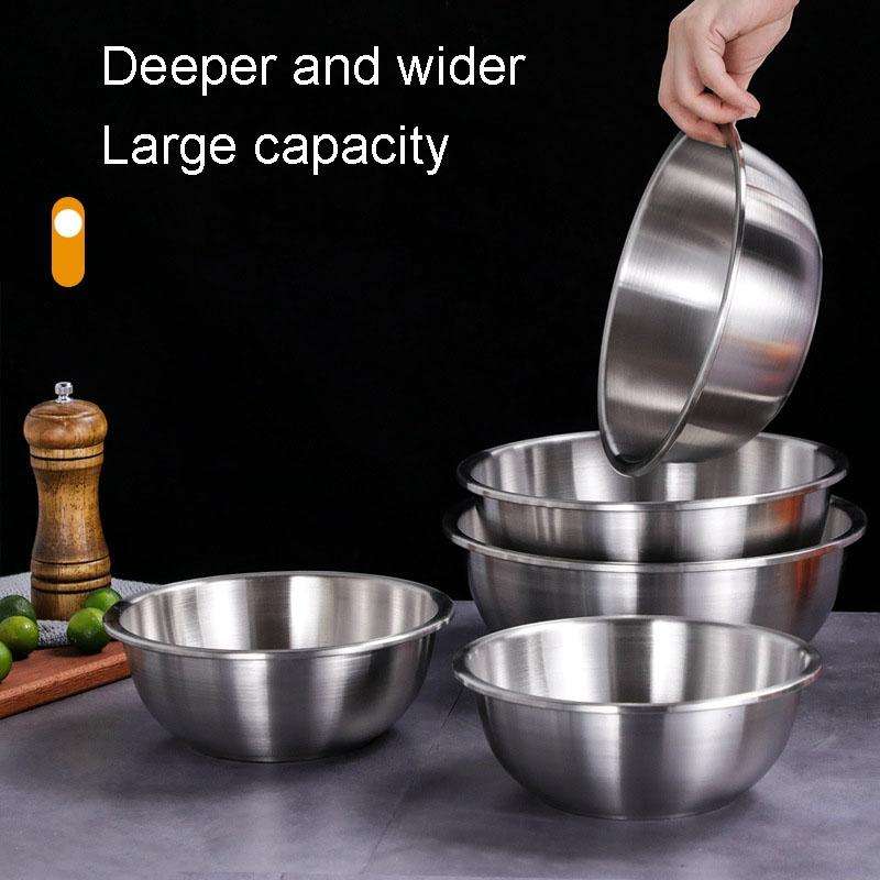 18cm 304 Stainless Steel Basin Home Multifunctional Soup Bow
