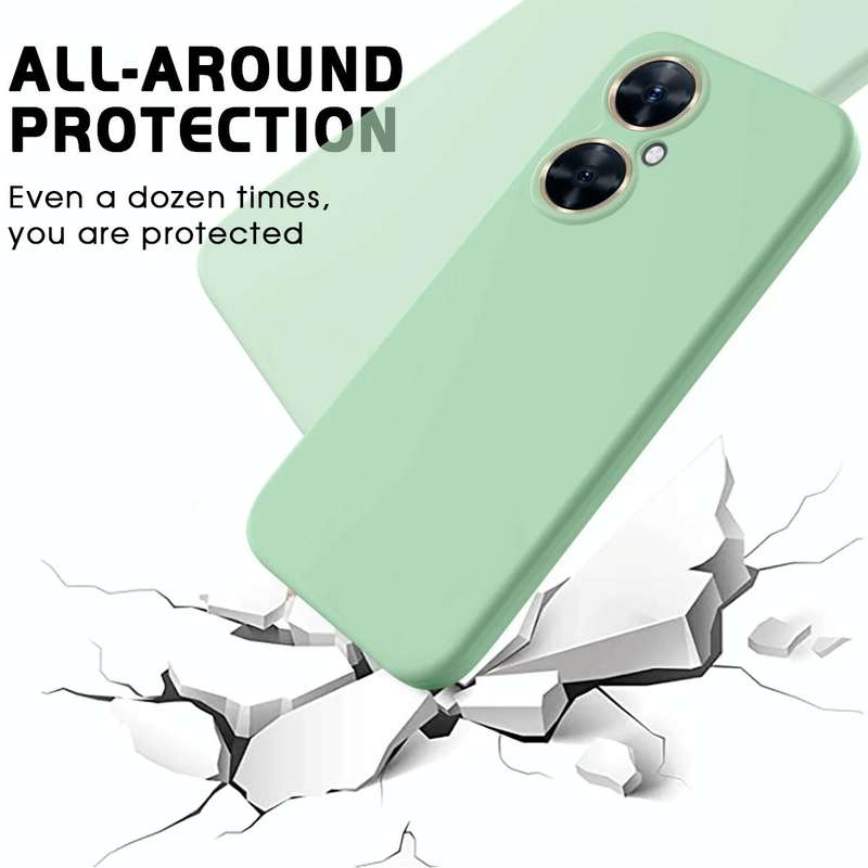 For Huawei Nova 11i Solid Color Liquid Silicone Dropproof Full Coverage Protective Case(Green)