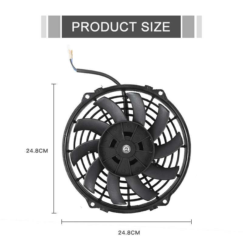 9 inch 12V 80W Car Powerful Transmission Oil Cooling Fan with Mounting Accessorie