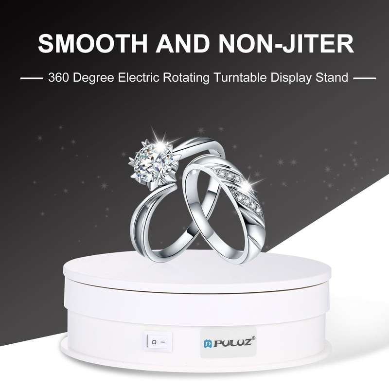 PULUZ 15cm USB Electric Rotating Turntable Display Stand Video Shooting Props Turntable for Photo...