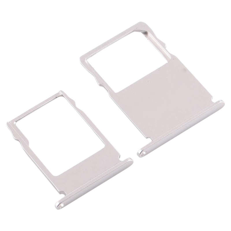 SIM Card Tray + Micro SD Card Tray for Nokia  3 TA-1020 TA-1028 TA-1032 TA-1038(Silver)