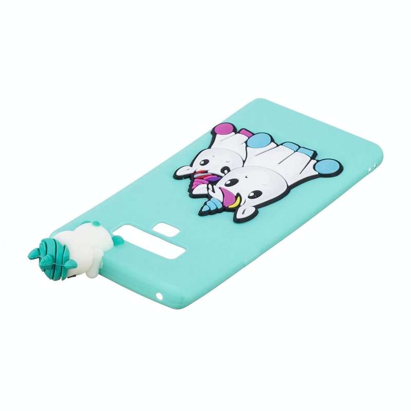For Galaxy Note 9 3D Cartoon Pattern Shockproof TPU Protective Case(Couple Unicorn)