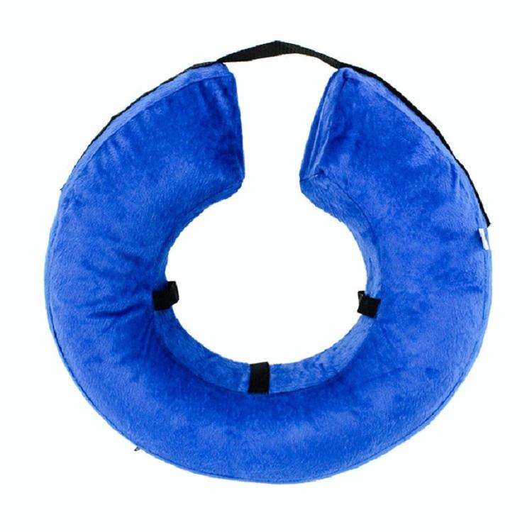 Dog Collar PVC Inflatable Pet Anti-snatch Collar, Size:L(Blue)