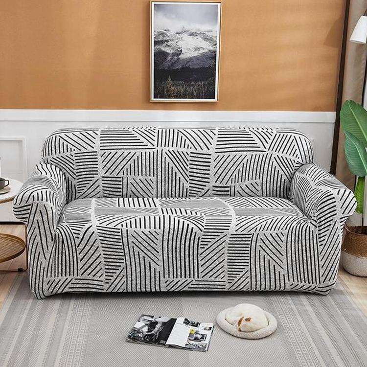 Double Seat Living Room Four Seasons Elastic Full Coverage Non-slip Sofa Cover, Size: 145 x 185cm...