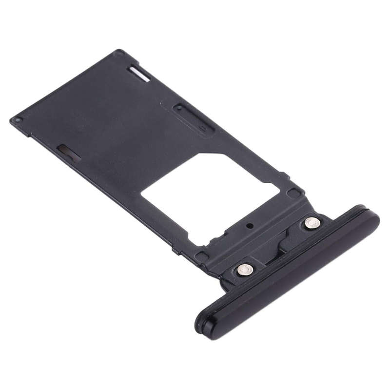 SIM Card Tray + SIM Card Tray + Micro SD Card Tray for Sony Xperia XZ2(Black)