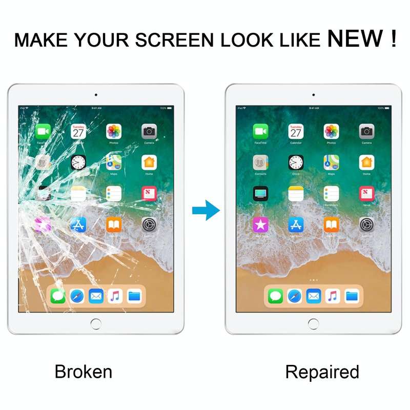 For iPad Pro 12.9 2021 5th / 2022 6th Front Screen Outer Glass Lens with OCA Optically Clear Adhe...