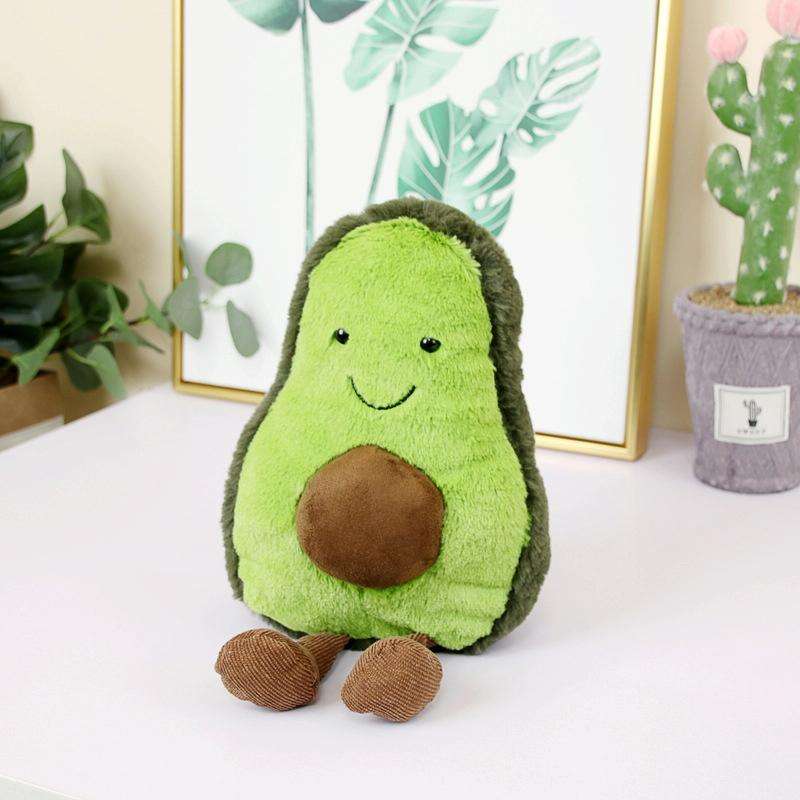 Cute Cartoon Avocado Plush Pillow Toy 22~45Cm Avocado With Feet Children Fruit Avocado Stuffed Pl...