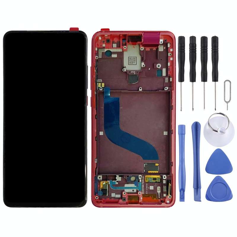 OLED LCD Screen for Xiaomi Redmi K20 / Redmi K20 Pro / 9T Pro Digitizer Full Assembly with Frame(...