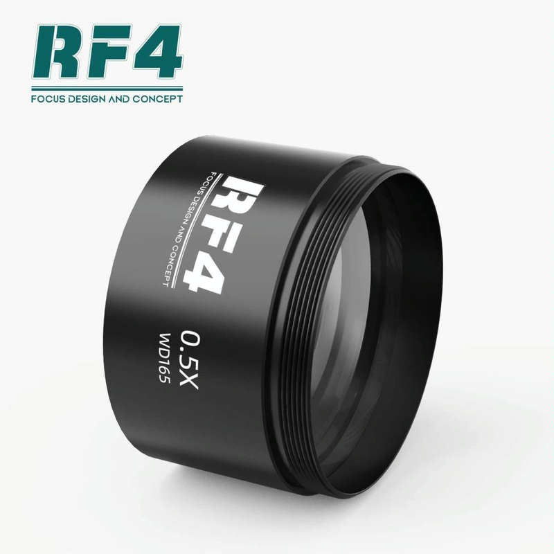 Ten-fold With Scale Microscope Wide-angle Eyepiece, RF4 0.5X microscope multiplier lens:600
