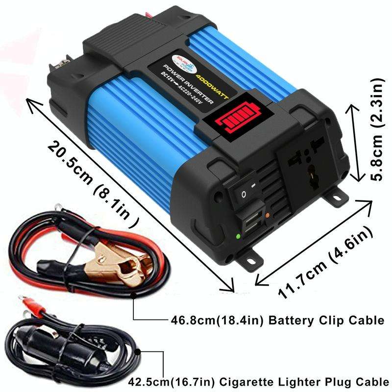 12V-110V 300W SOLIKE TECH Vehicle Inverter Sine Wave Convertor Auto Inverter