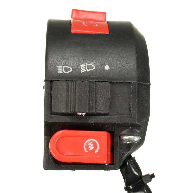7/8 inch 22mm Handlebar 8-Wires Left Switch Chinese 110cc Motorcycle ATV Quad 3 Functions
