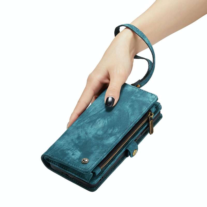For Samsung Galaxy A53 5G CaseMe-008 Detachable Multifunctional Horizontal Flip Leather Case(Green)