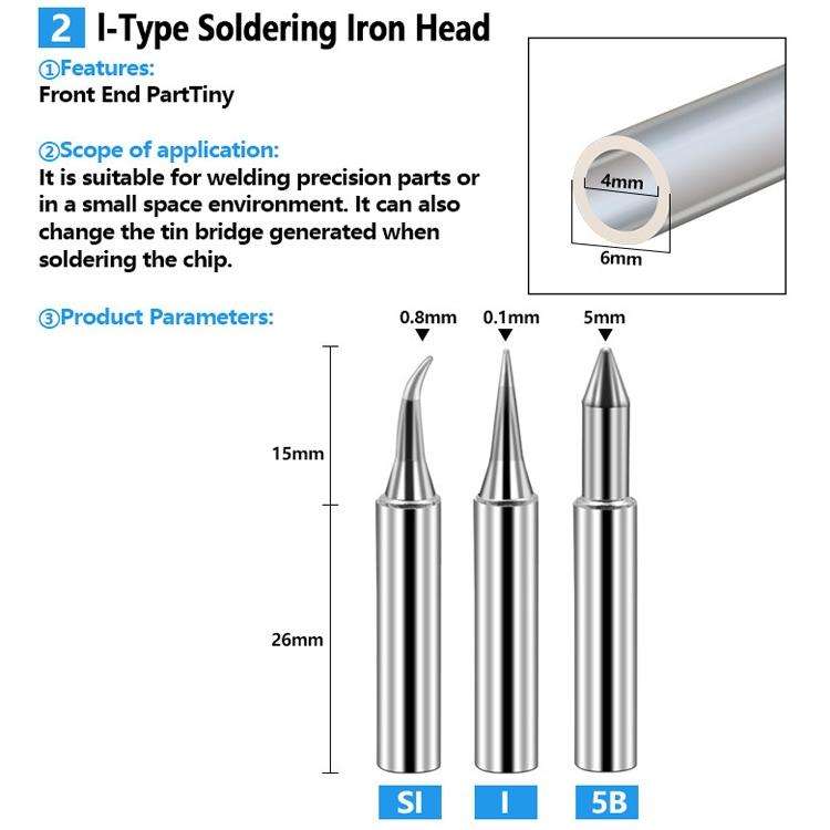 17 PCS / Set Soldering Tips 936 Soldering Station Pure Copper Soldering Iron Tips Lead-Free Solde...