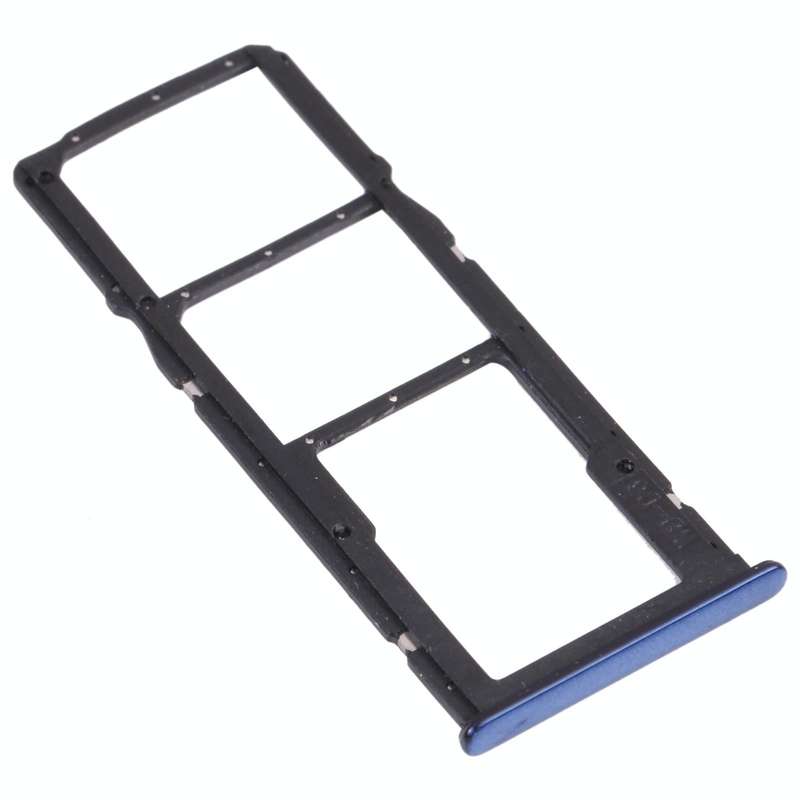 SIM Card Tray + SIM Card Tray + Micro SD Card Tray for Huawei Enjoy 8 (Blue)