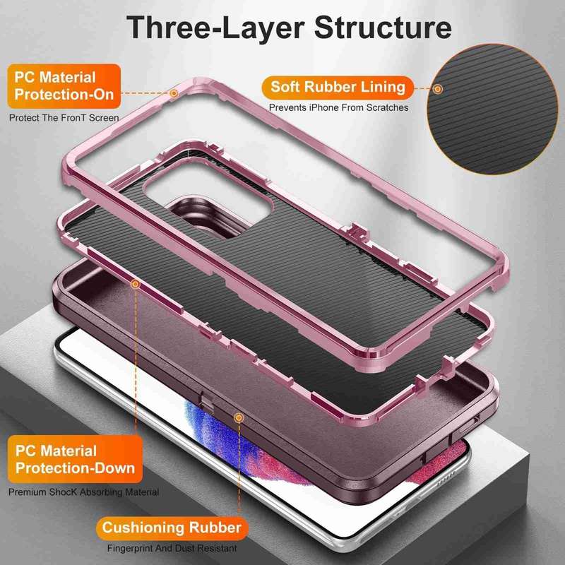For Samsung Galaxy A13 Life Waterproof Rugged Phone Case(Purple + Pink)