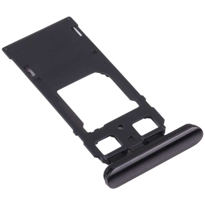 SIM Card Tray + SIM Card Tray / Micro SD Card Tray for Sony Xperia 1 / Xperia XZ4 (Black)