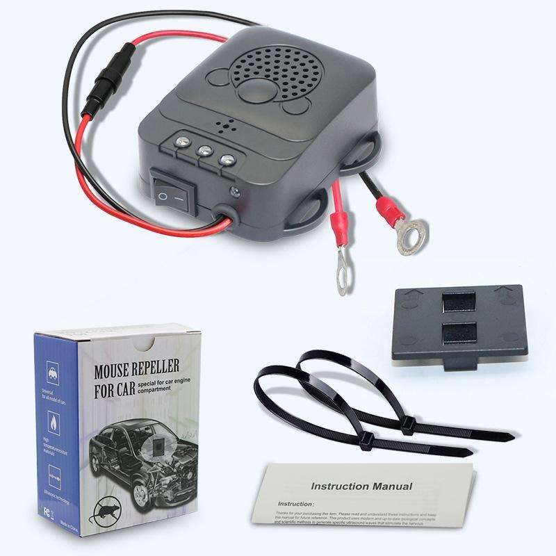 532 Vehicle Ultrasonic Mouse Repeller(Black)