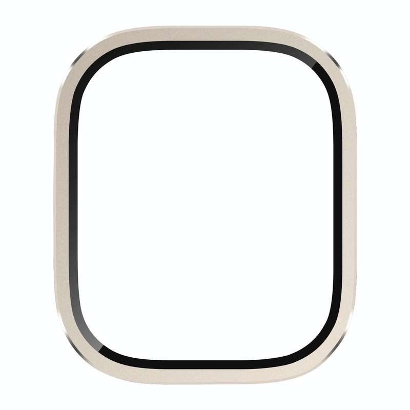For Apple Watch Ultra 49mm Aluminum Alloy Frame Integrated Tempered Film(Original Color)