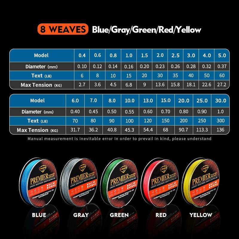 PROBEROS 8 Edited 100M Majestic Horse Fish Line, Line number: 0.4 / 6LB(Green)