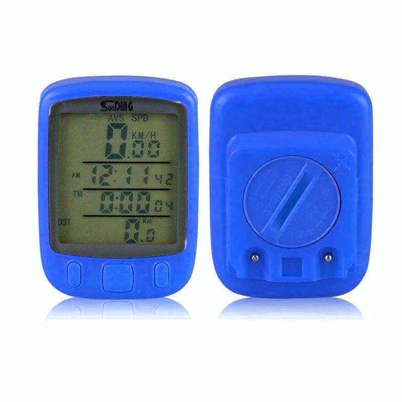 SUNDING 563C Bike Bicycle Waterproof Wireless LCD Screen Luminous Mileage Speedometer Odometer, E...