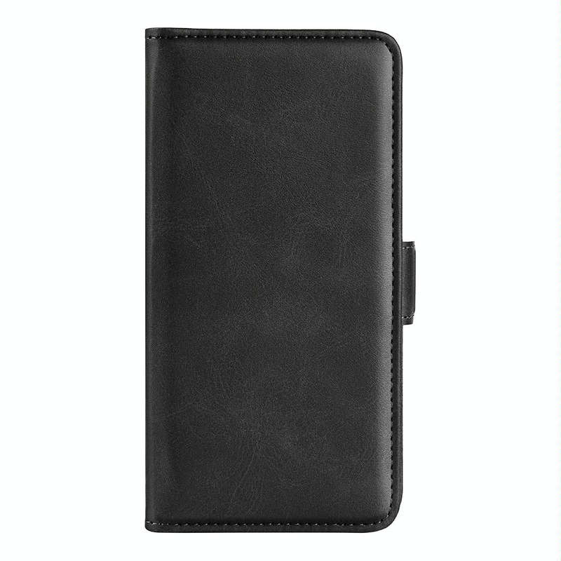 For OPPO A57 4G Dual-side Magnetic Buckle Horizontal Flip Leather Phone Case(Black)