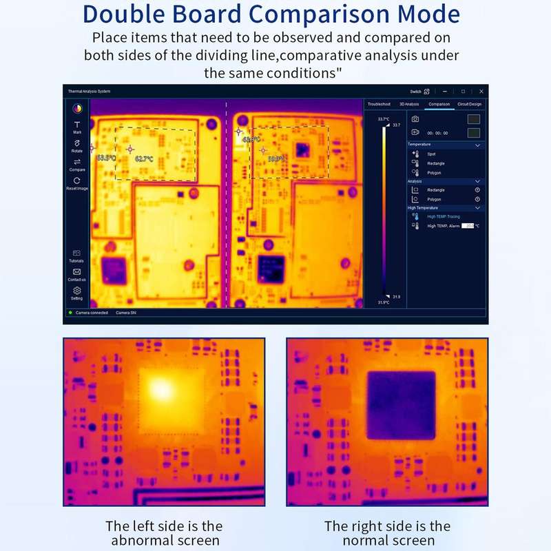 Infrared Thermal Imaging Analyzer Motherboard Chips Quick Diagnostic Device