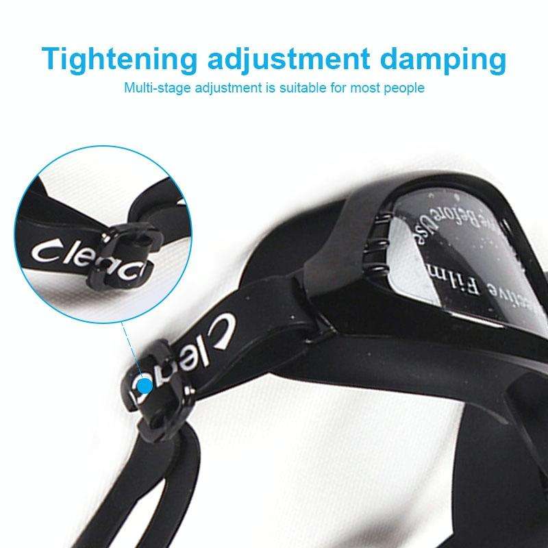 SG9017 Waterproof and Anti-fog Adult High-definition Large Frame Swimming Goggles for Men and Wom...