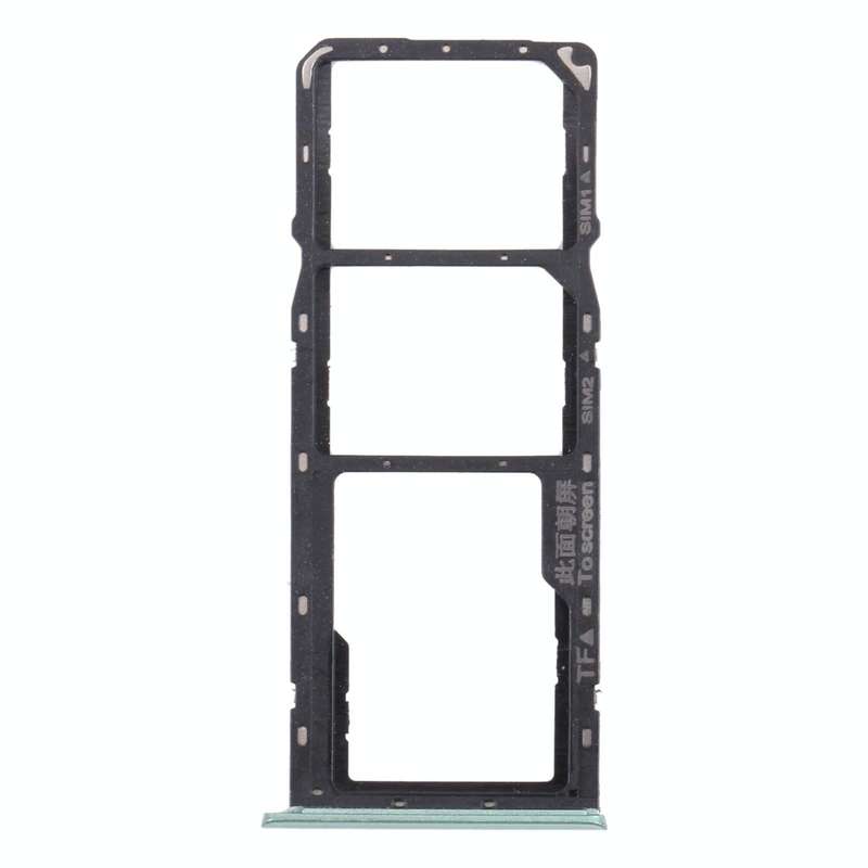 For OPPO Realme 7i (Global)  SIM Card Tray + SIM Card Tray + Micro SD Card Tray (Green)