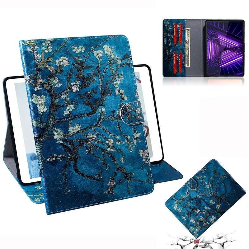 For Lenovo Tab M10 FHD Plus TB-X606 Coloured Drawing Horizontal Flip Leather Case with Holder & C...