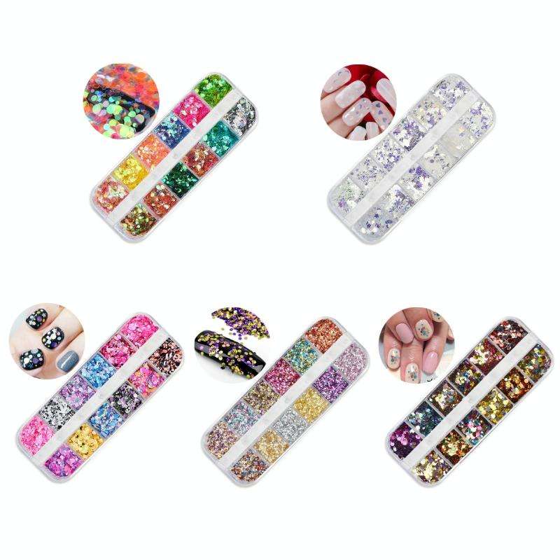 2 PCS Nail Art Butterfly Laser Symphony Sequins, Specification:29