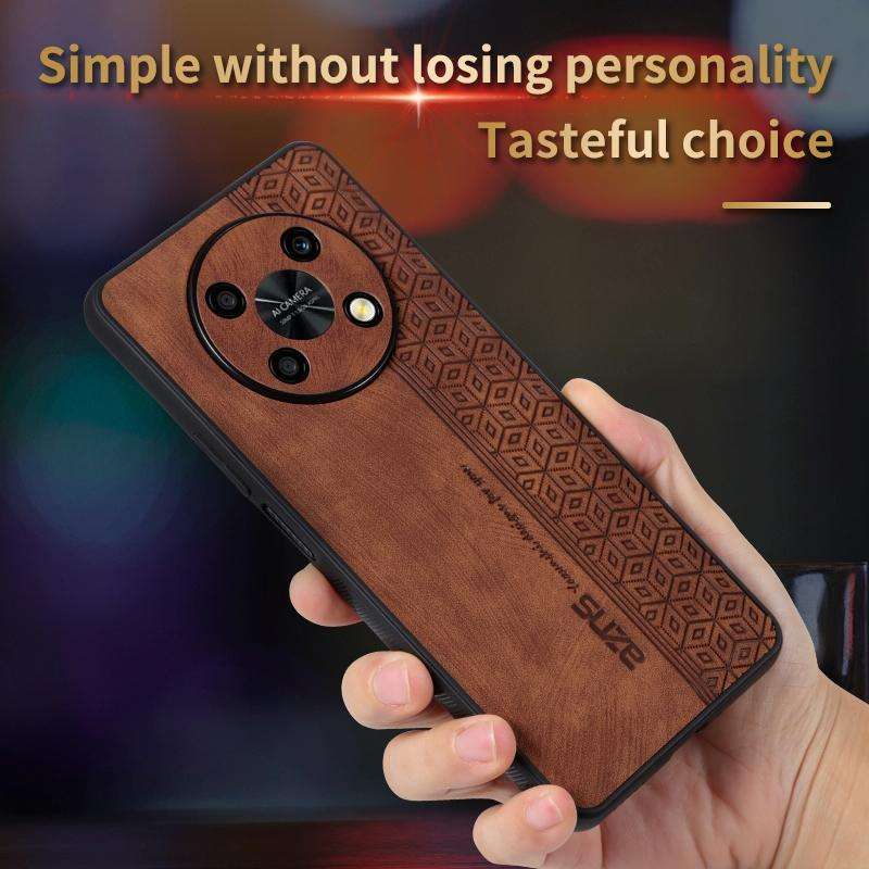 For Huawei Enjoy 50 Pro / nova Y90 AZNS 3D Embossed Skin Feel Phone Case(Dark Green)