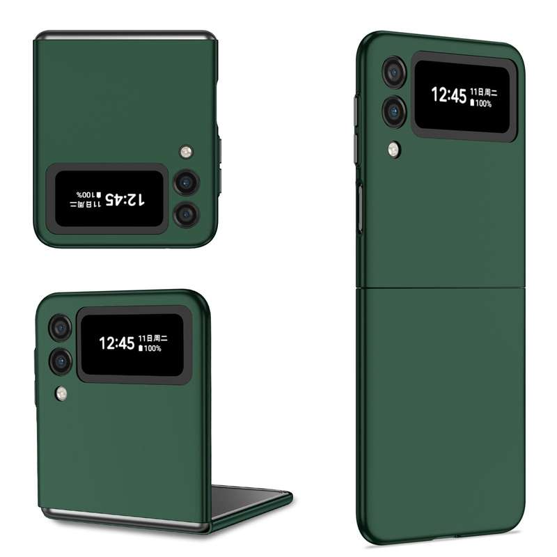For Samsung Galaxy Z Flip3 5G Armor Foldable Phone Case(Dark Green)