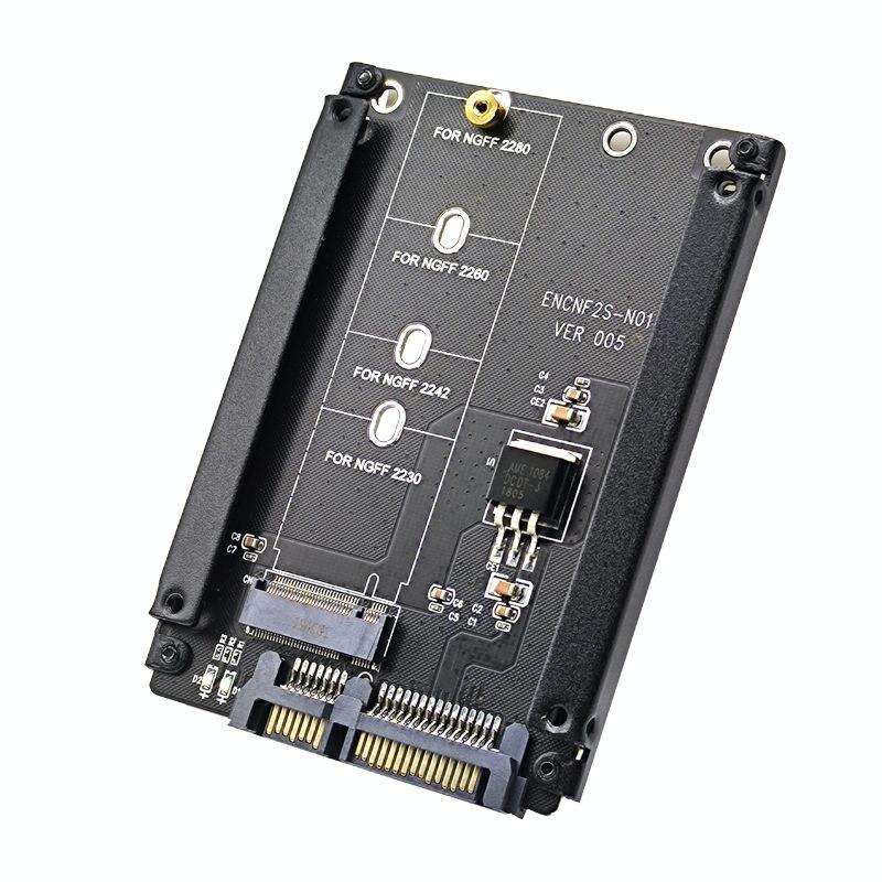 ENCNF2S-N01 NGFF To SATA3 Transfer Card M.2 KEY B-M SSD To 6Gbps Interface Conversion Adapter Wit...