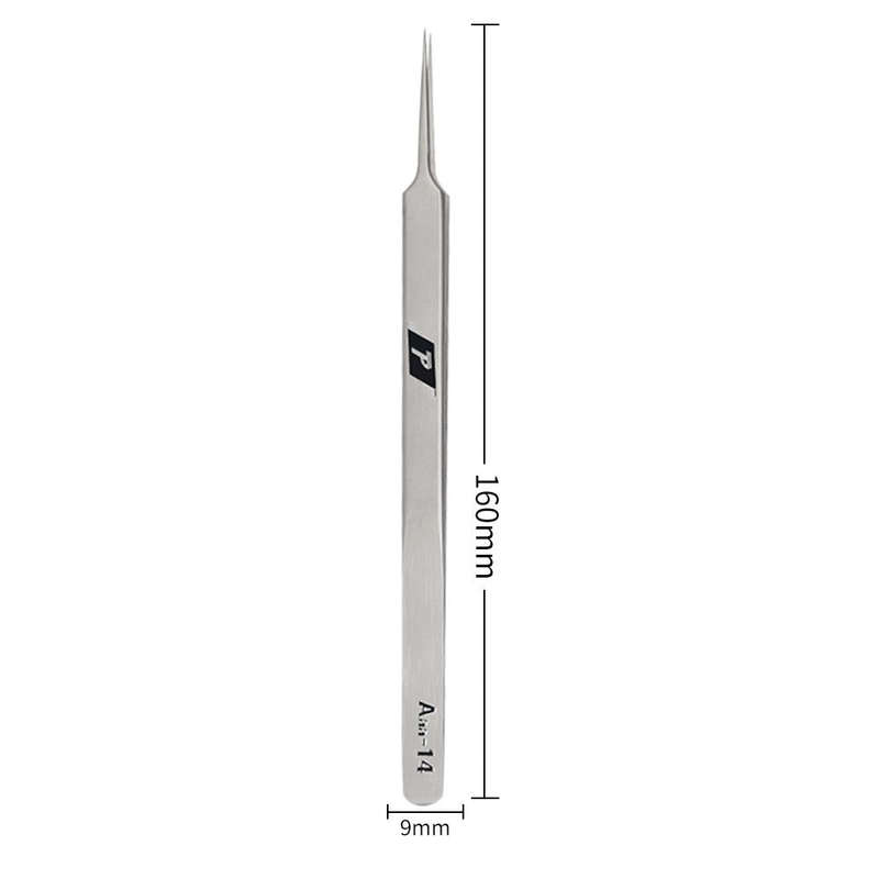 Aaa-14 Stainless Steel Ultra Fine High Hardness Tenacity Durable Tweezers